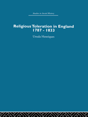 cover image of Religious Toleration in England
